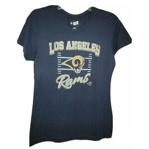 New Los Angeles LA Rams Womens Sz M Crew Neck Short Sleeve T-Shirt NFL Football